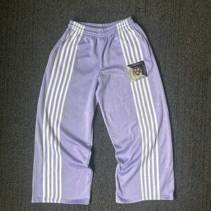 Adidas Like Purple Wide Leg Track Pants Men’s Large